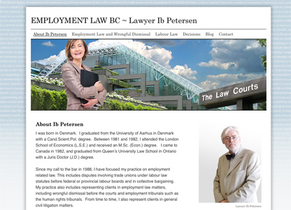 website designed with integrated blog and contant management system (CMS)